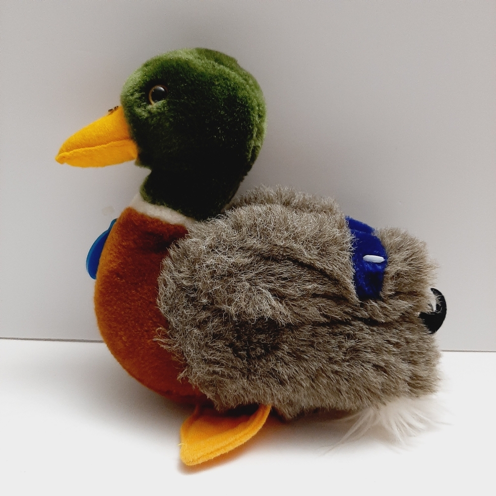 ๐ Vintage 1982 Dakin Mallard Duck Soft Doll Kids Plush Retro Vtg Realistic Toy - Picture 3 of 14